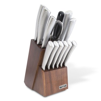 TACO DE CUCHILLOS PROFESIONAL SAKURA DE MADERA ACACIA - 14 PIEZAS