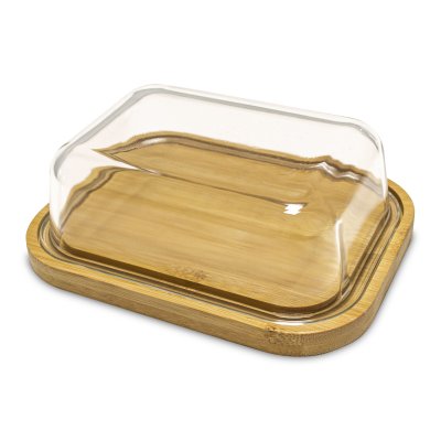 MANTEQUERA SAKURA DE VIDRIO CON TAPA DE BAMBOO