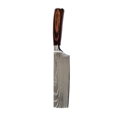 CUCHILLO CLEAVER SAKURA PRO STAINLESS STEEL BROWN EBANO 30 CMS