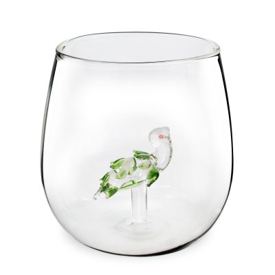 VASO DE VIDRIO SAKURA CRYSTAL SAFARI TURTLE 350 ML