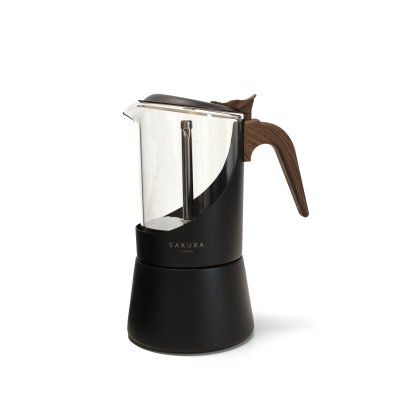 CAFETERA MOKA SAKURA NORDIK BLACK 6 POCILLOS
