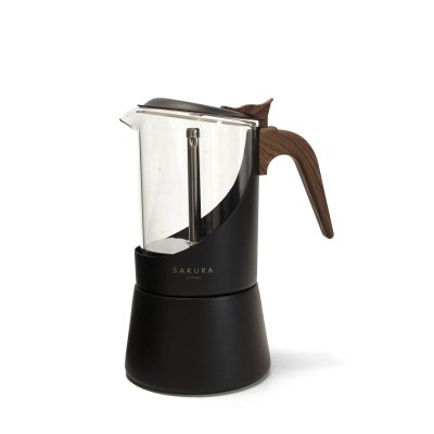 CAFETERA MOKA SAKURA NORDIK BLACK 9 POCILLOS