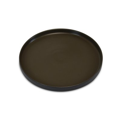 PLATO PLAYO SAKURA DENMARK BLACK MOCHA DE PORCELANA 27.5 CMS