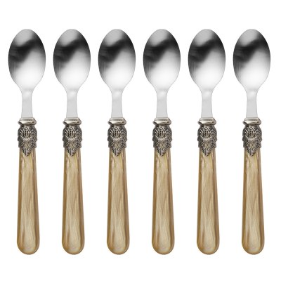 SET X6 CUCHARITAS BACCI FIRENZE SAKURA BEIGE