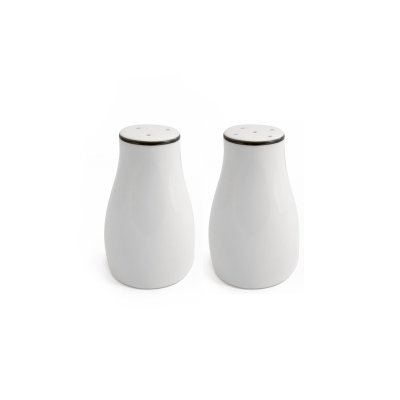 SET SALT & PEPPER SAKURA BLACK - SALERO + PIMENTERO WHITE & BLACK