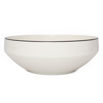 ENSALADERA BOWL SAKURA WHITE & BLACK PORCELANA 22 CM