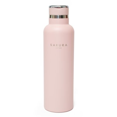 BOTELLA TERMICA SAKURA ACERO INOXIDABLE 750 ML ROSA BABY PINK