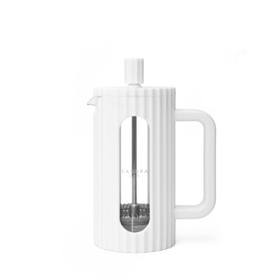 CAFETERA PRENSA FRANCESA SAKURA INFUSA 350 ML (3 POCILOS) BLANCA