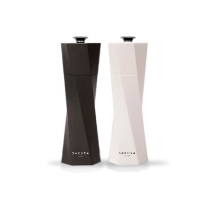 SET SALT & PEPPER SAKURA ZENITH - MOLINILLOS DE SAL Y PIMIENTA PREMIUM 19 CMS