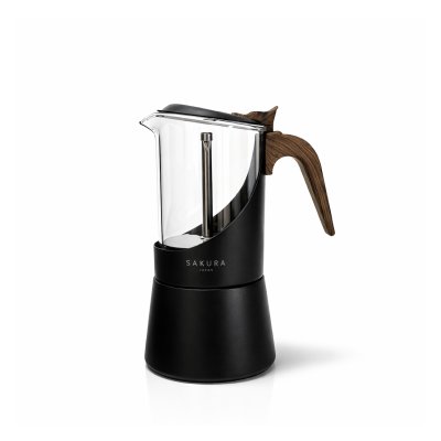 SAKURA NORDIK EDITION MOKA POT BLACK 6 CUPS
