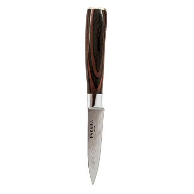CUCHILLO SAKURA PARING PRO STAINLESS STEEL BROWN EBANO 20 CMS